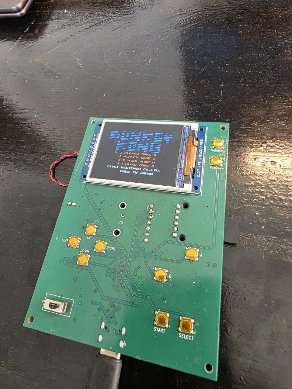 v2 running Donkey Kong